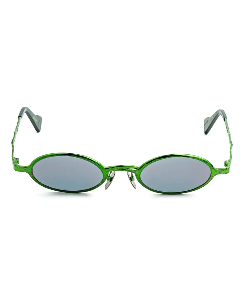KUBORAUM Z24 Sonnenbrille mit ovalem Gestell - Grün Grün