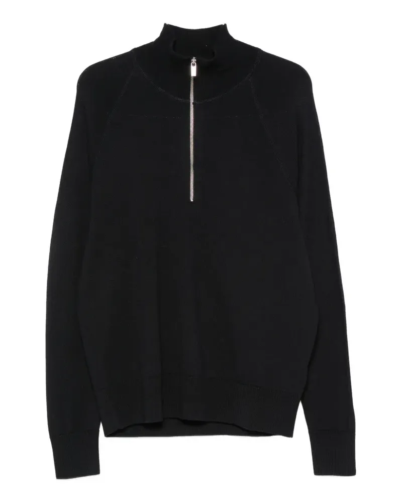 BARENA quarter-zip wool knit - Schwarz Schwarz