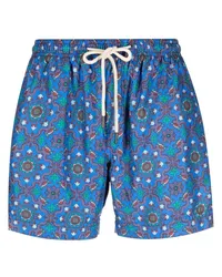 PENINSULA Badeshorts mit grafischem Print Blau