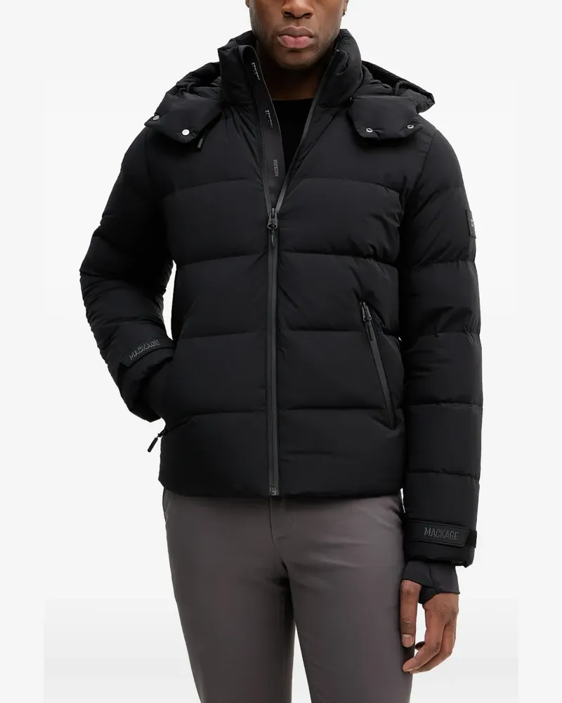 Mackage hooded padded ski jacket - Schwarz Schwarz