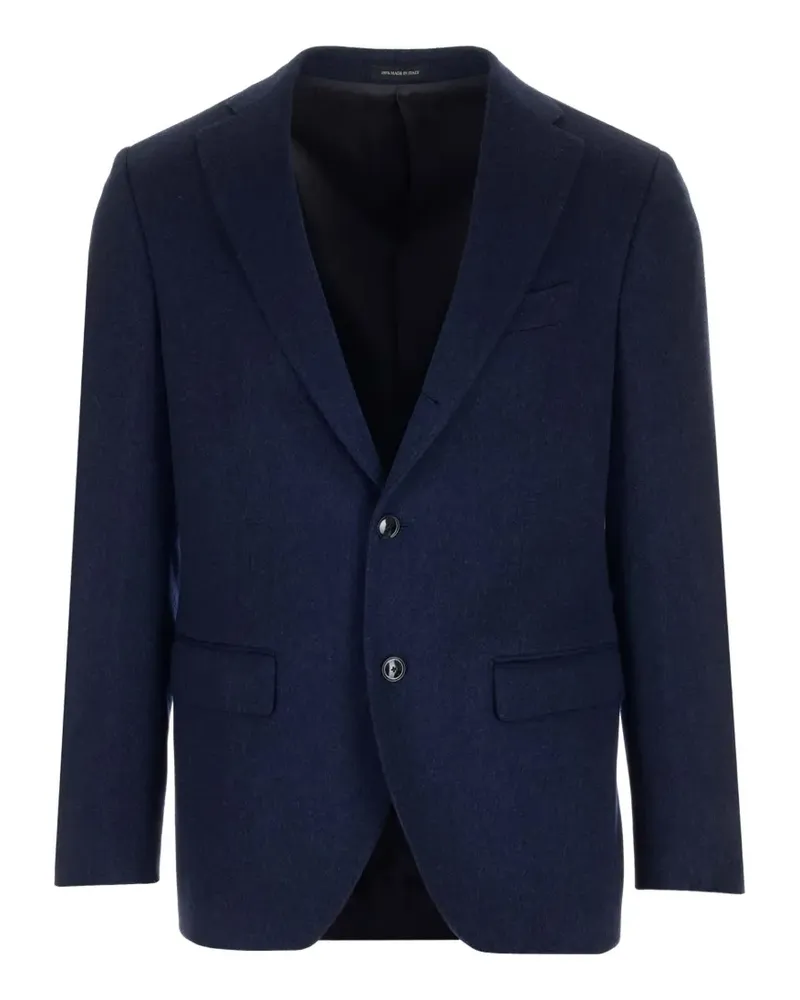 Al Duca D’Aosta 1902 single-breasted notch-lapel blazer - Blau Blau