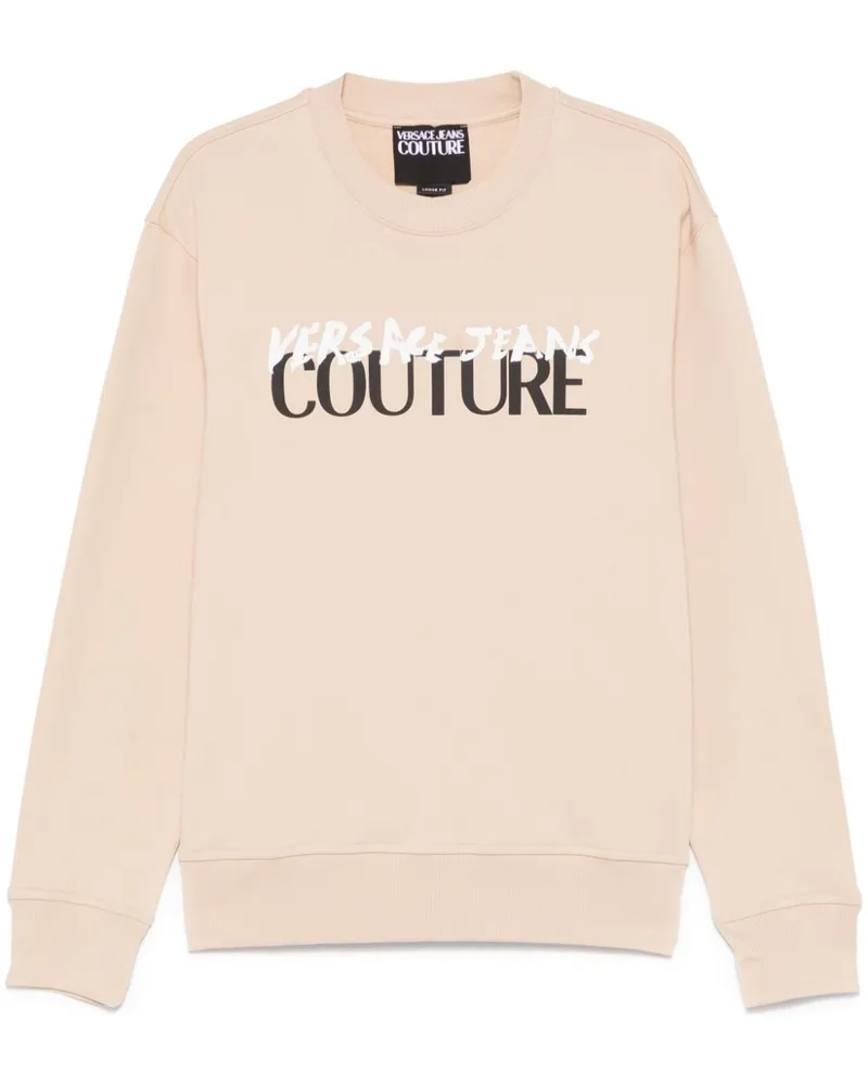 Versace Jeans Sweatshirt mit Logo-Print - Nude Nude