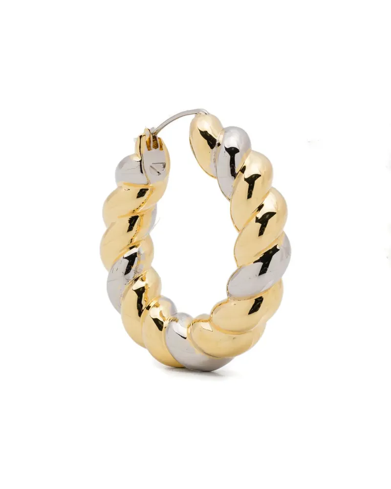 Eddie Borgo Zweifarbige Creolen - Silber Silber