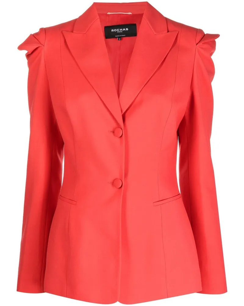 Rochas Taillierter Blazer Rot