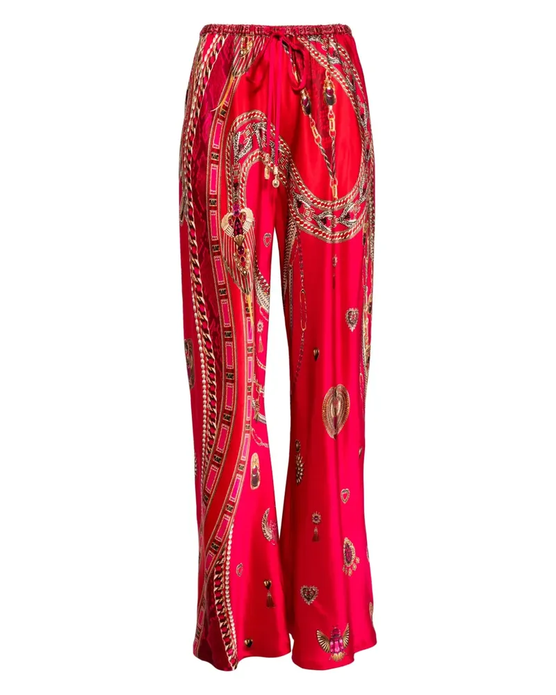 Camilla Hose mit Kordelzug - Rot Rot