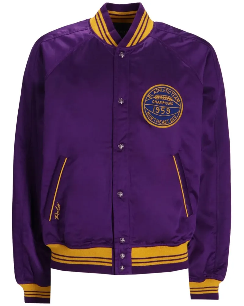 Ralph Lauren Bomberjacke mit Streifendetail - Violett Violett