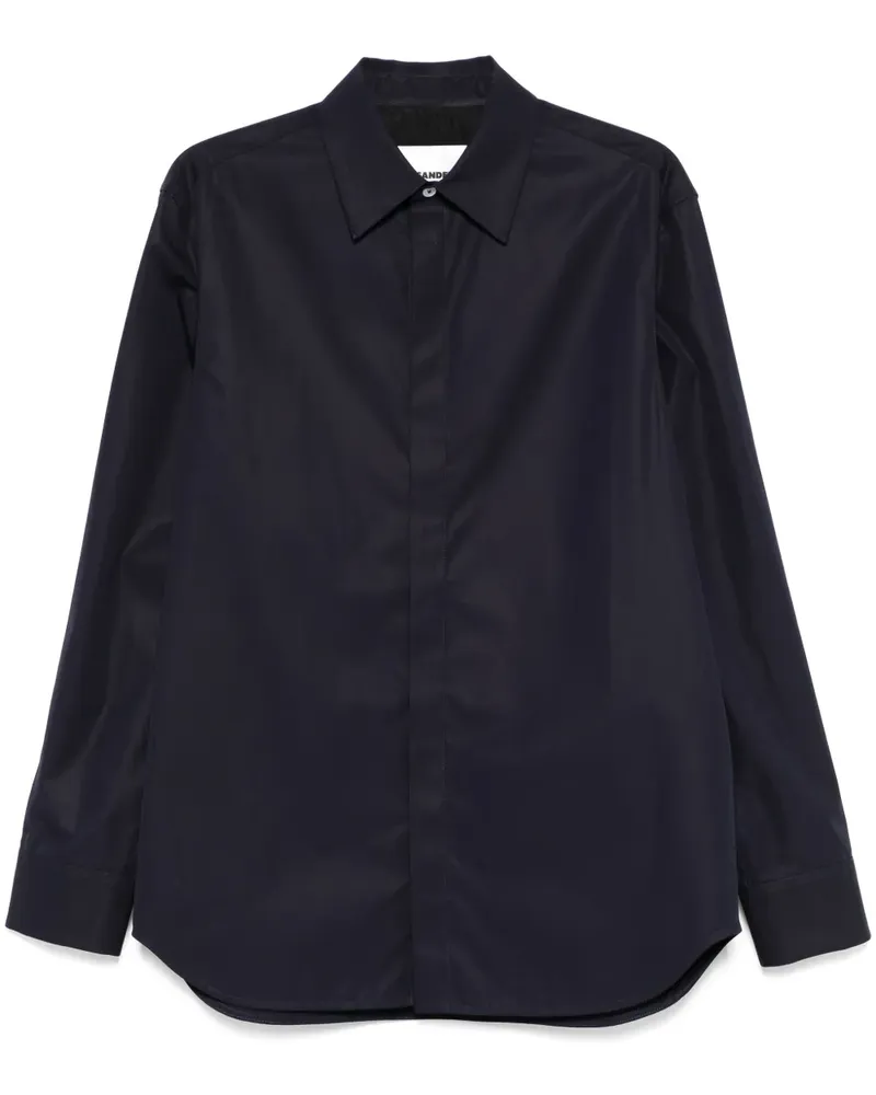 Jil Sander Hemd aus Bio-Baumwolle - Blau Blau