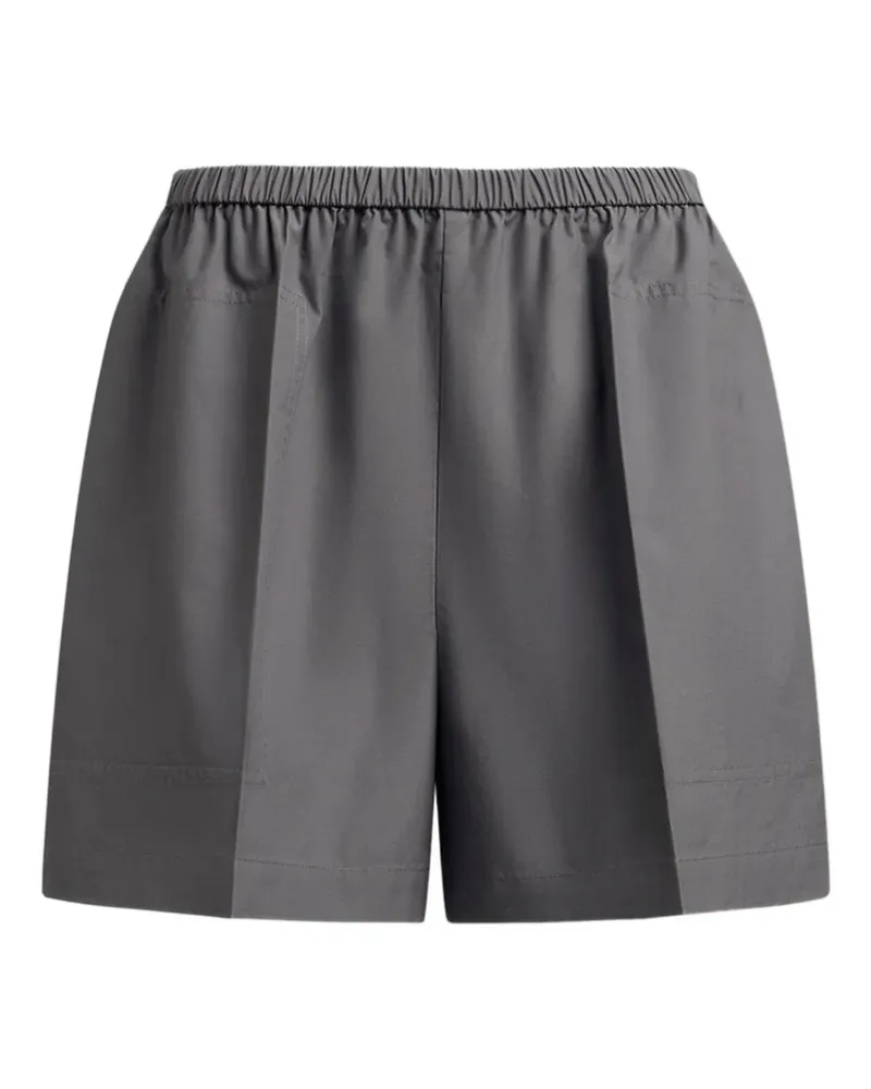 12 STOREEZ Minishorts aus Baumwolle - Grau Grau