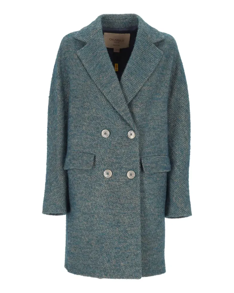 Chiara Ferragni Doppelreihiger Maya Mantel - Blau Blau