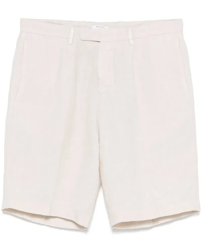 Boglioli Chino-Shorts aus Leinen - Nude Nude