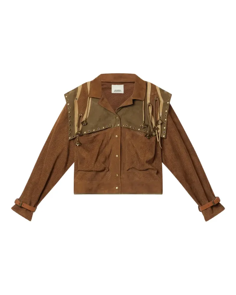Isabel Marant Kayae Lederjacke - Braun Braun
