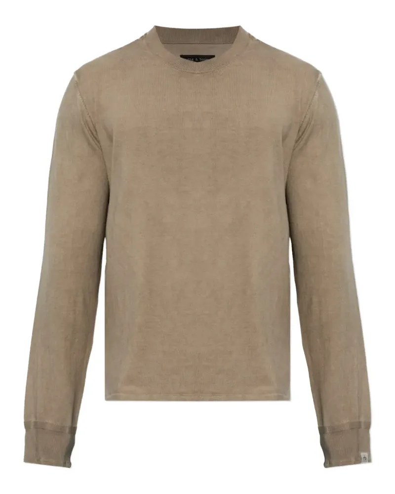 Rag & Bone crew-neck long-sleeve sweater - Nude Nude