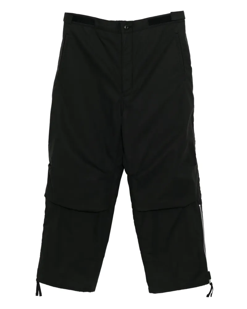 Comme des Garçons zip-hem trousers - Schwarz Schwarz