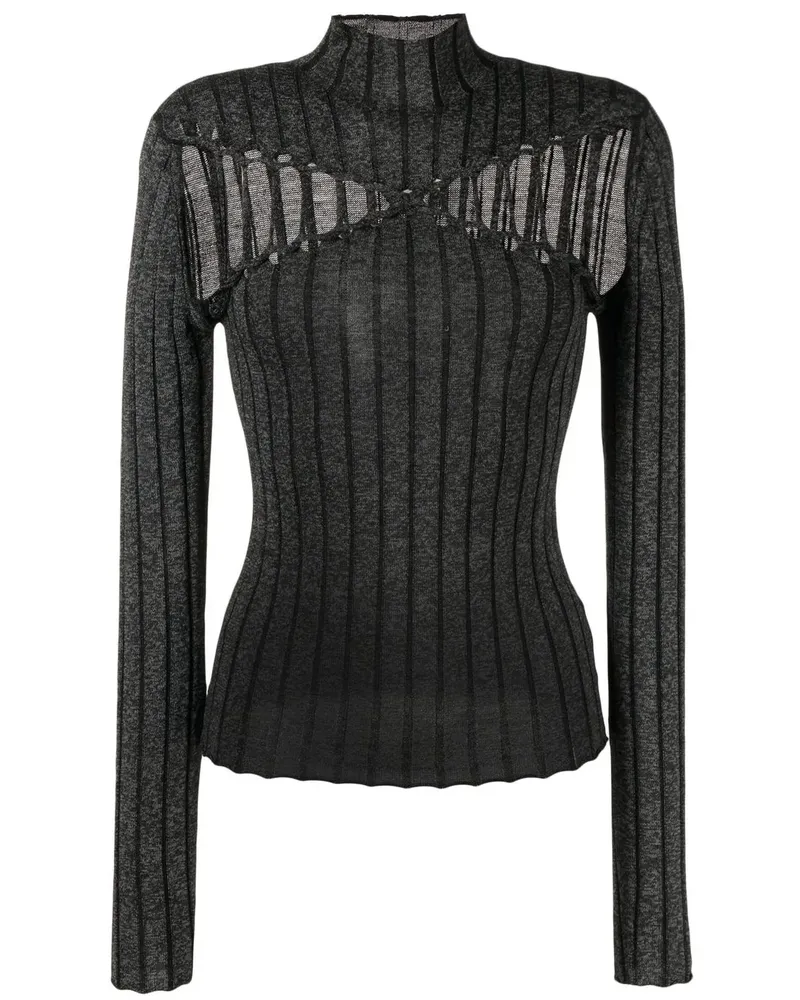 Dion Lee Pullover mit Flechtdetails - Schwarz Schwarz