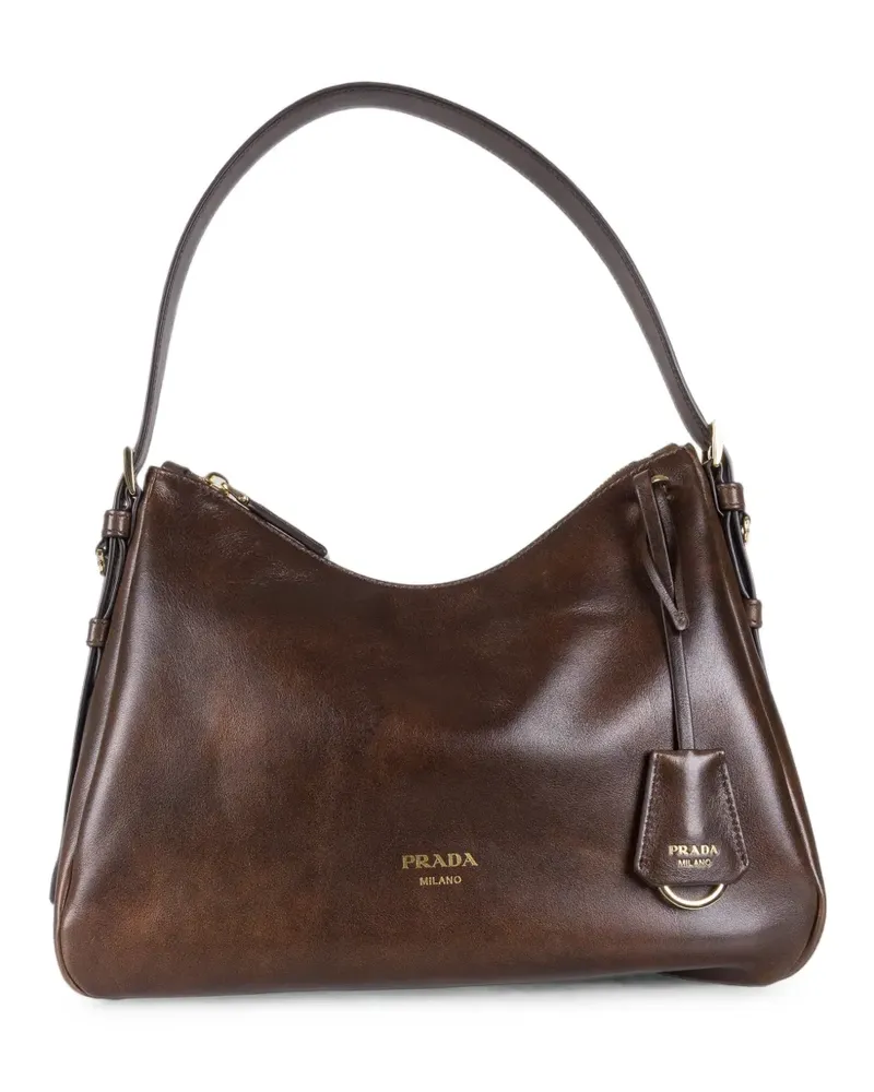Prada Aimée Schultertasche - Braun Braun