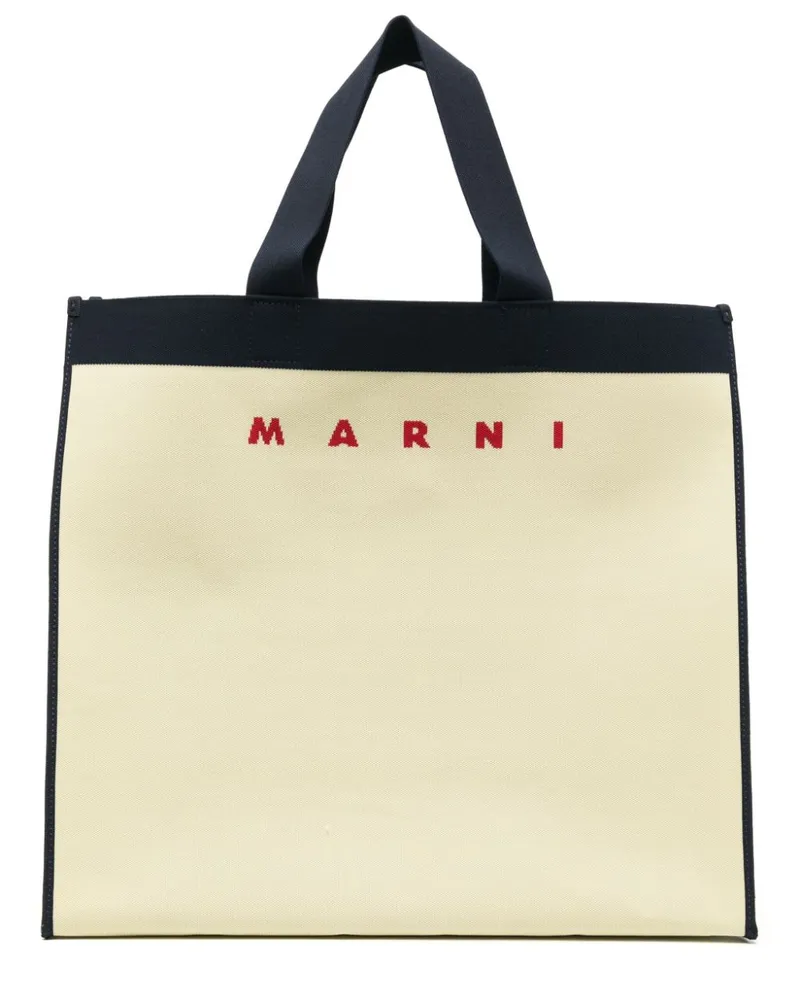 Marni Jacquard Tote Bag - Gelb Gelb