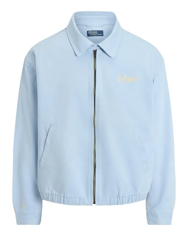 Ralph Lauren zipped embroidered-detail windbreaker - Blau Blau