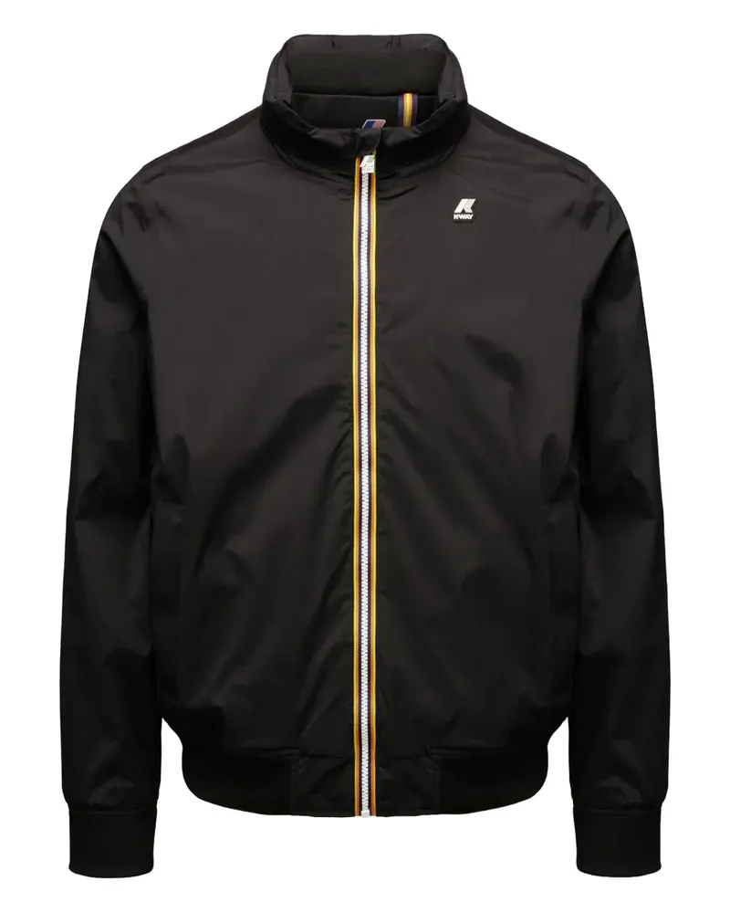 K-Way Jacke mit Stehkragen - Schwarz Schwarz