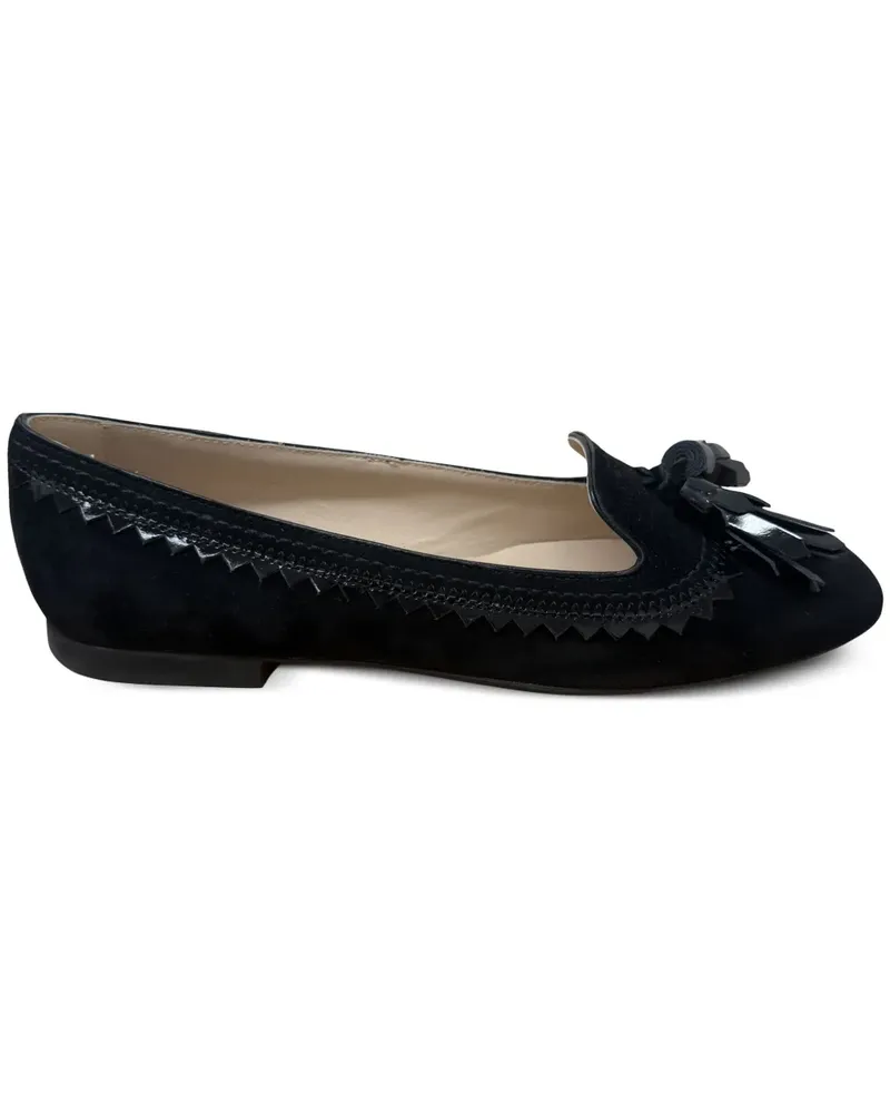 TOD'S Ballerinas mit Quastendetail - Schwarz Schwarz