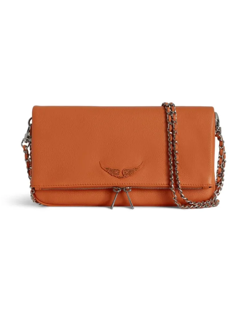 Zadig & Voltaire Rock Clutch Orange