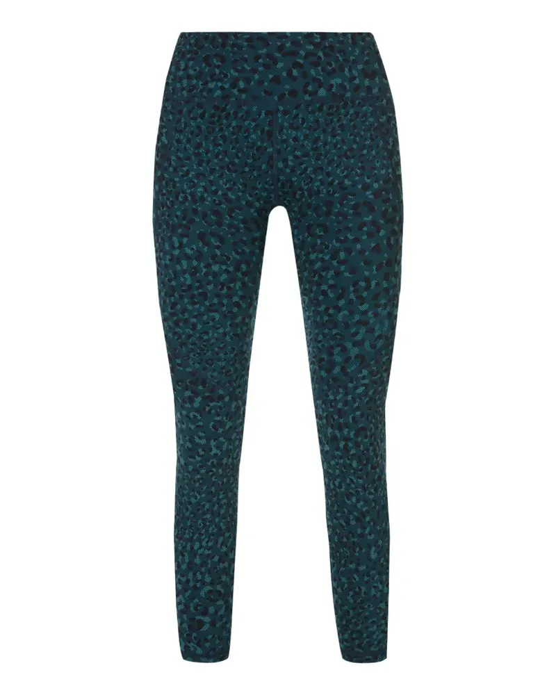 Sweaty Betty Power Gym Leggings mit Leoparden-Print - Blau Blau