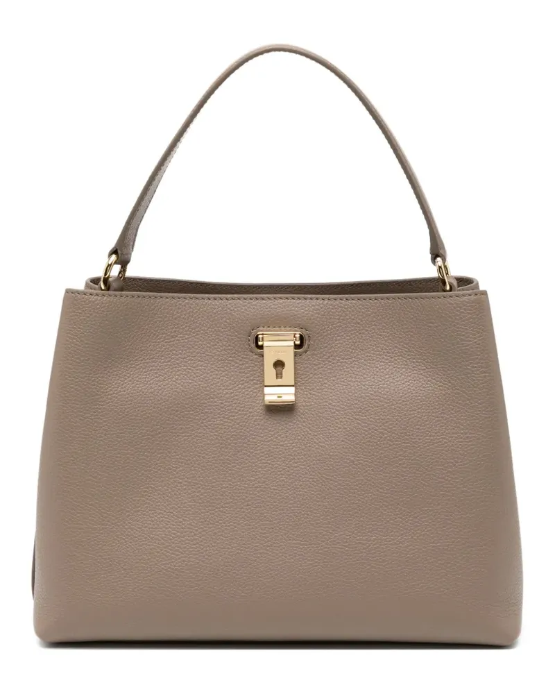Bally Schultertasche mit Henkel - Braun Braun