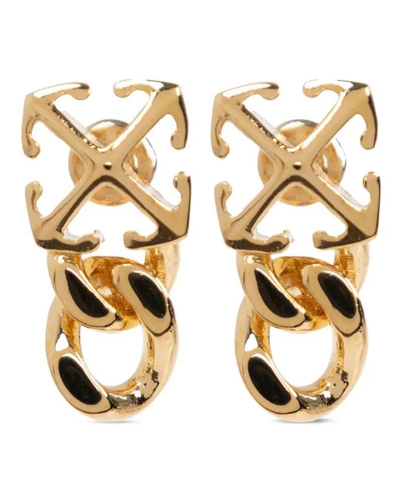OFF-WHITE Hängeohrringe mit Pfeilen - Gold Gold