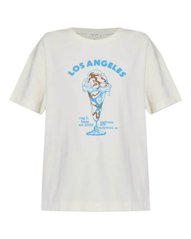 Rag & Bone LA Ice Cream T-Shirt - Weiß Weiß