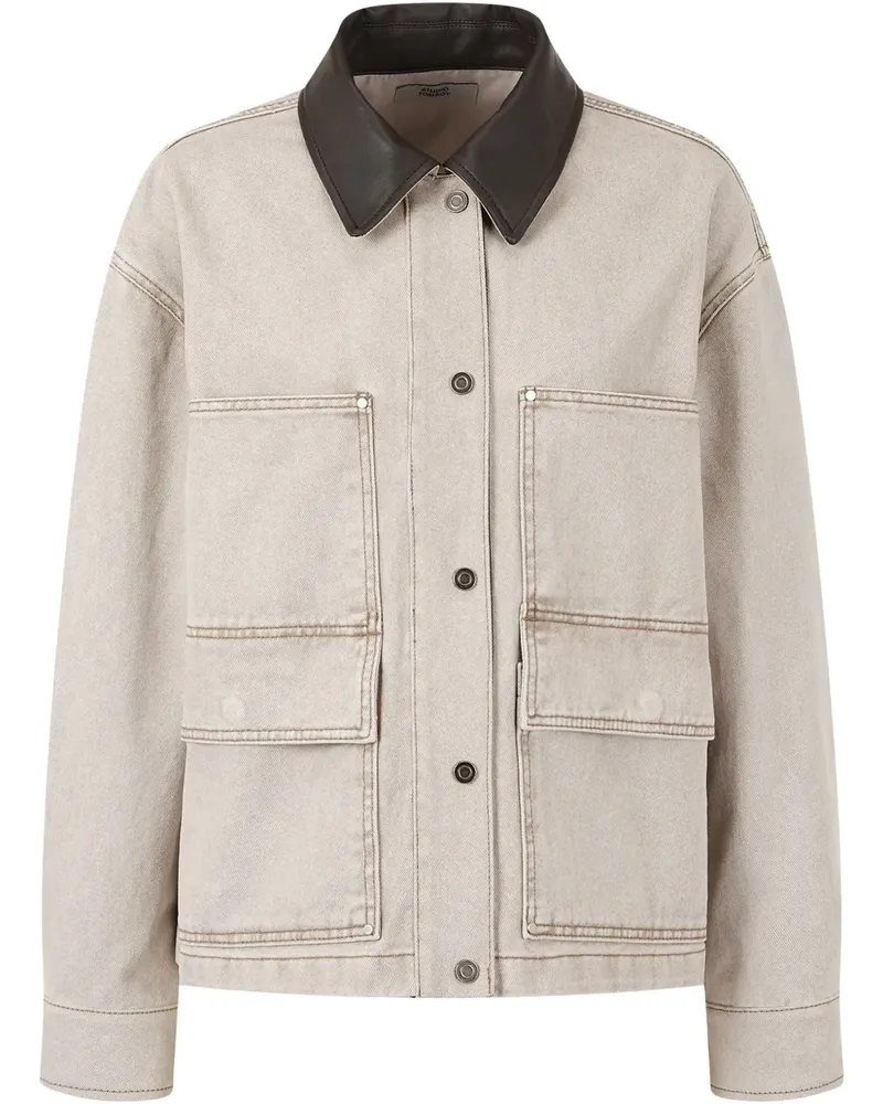 STUDIO TOMBOY Jacke mit Kontrastkragen - Nude Nude
