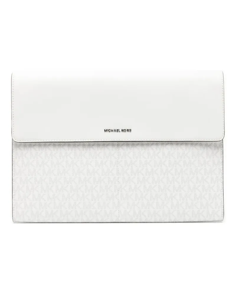 Michael Kors signature-logo laptop bag - Schwarz Schwarz