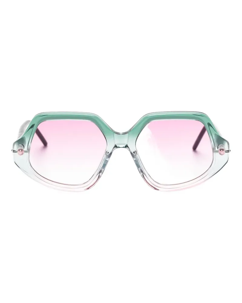 KUBORAUM Maske P20 geometric-frame sunglasses - Grün Grün