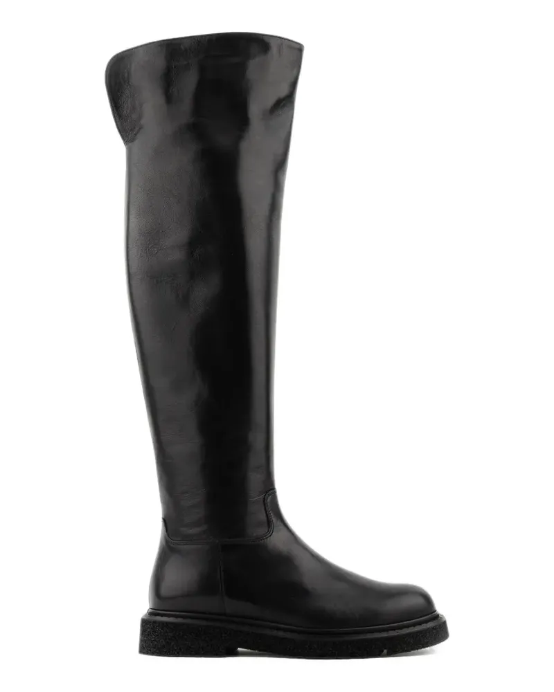 Paul Warmer Knielange 123 Stiefel - Schwarz Schwarz