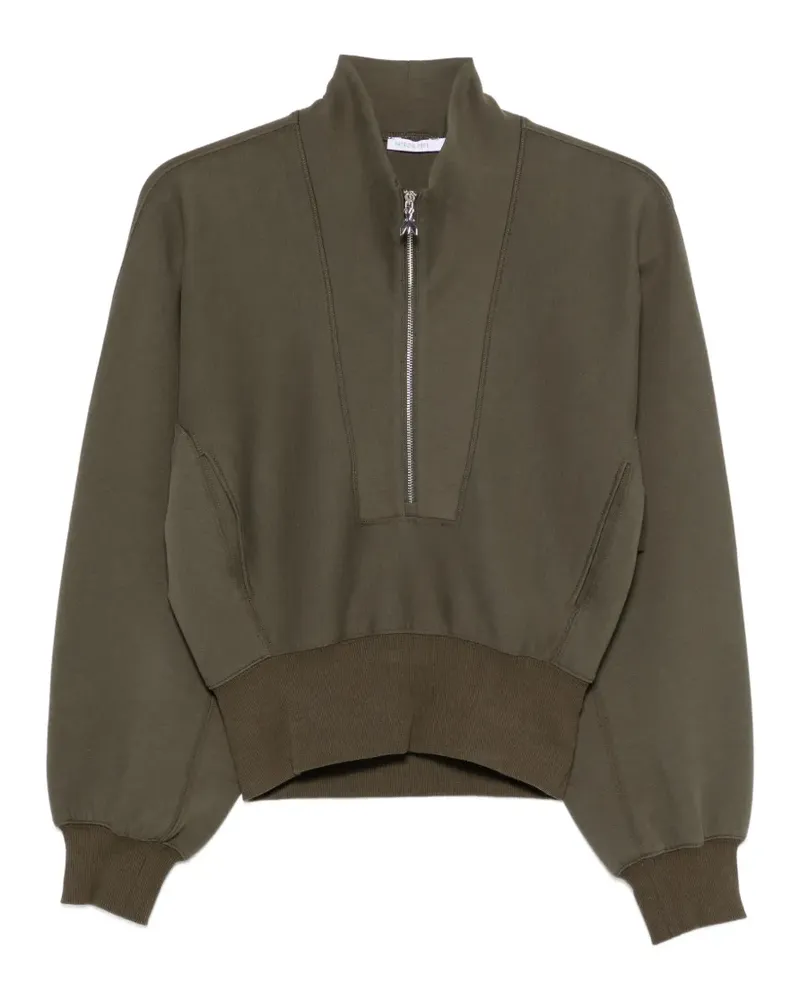 Patrizia Pepe quarter-zip scuba sweatshirt - Grün Grün