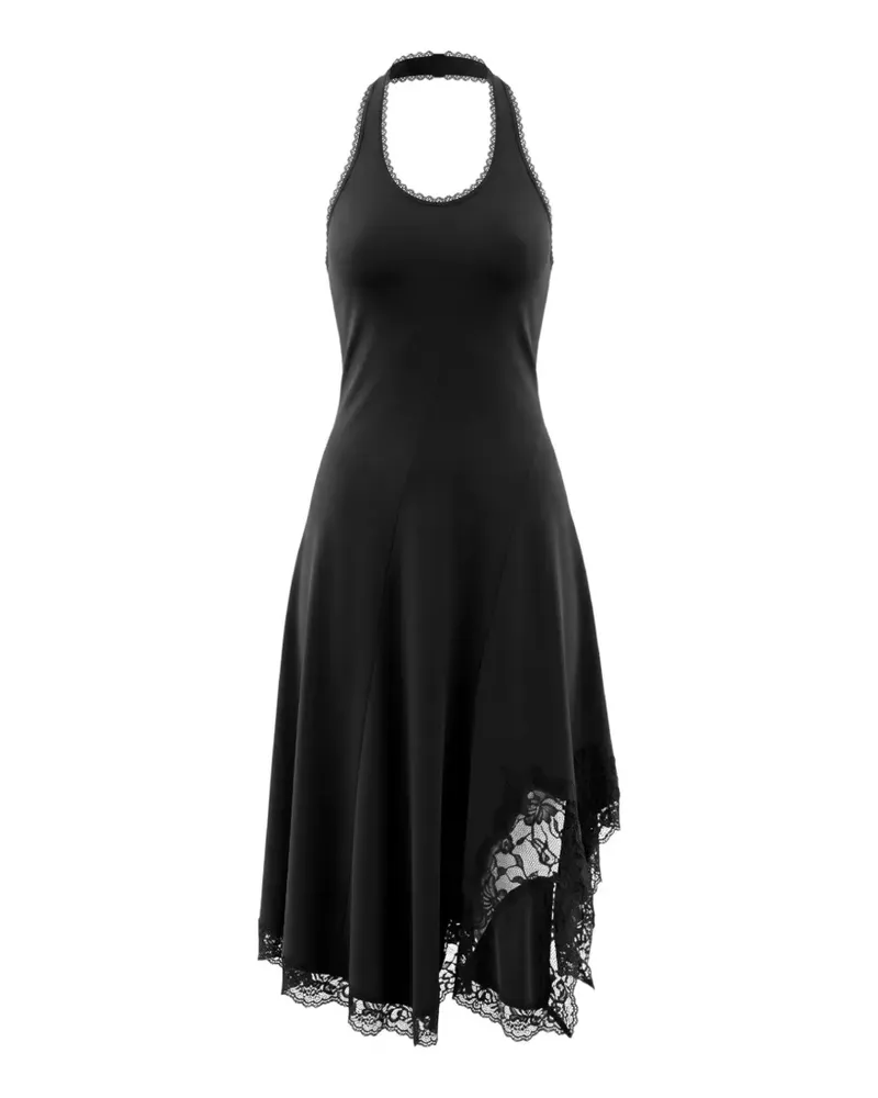 VETEMENTS Midikleid mit Spitze - Schwarz Schwarz
