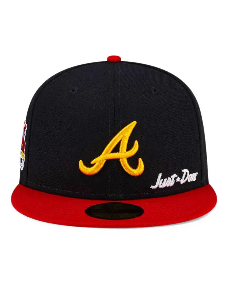 New Era x Just Don x Atlanta Braves 59Fifty Baseballkappe - Schwarz Schwarz