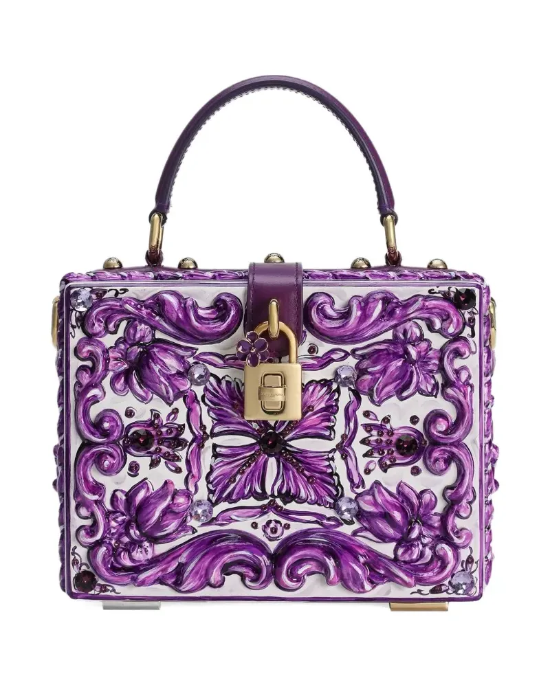 Dolce & Gabbana Dolce Box Tote Bag mit Majolica-Print - Weiß Weiß