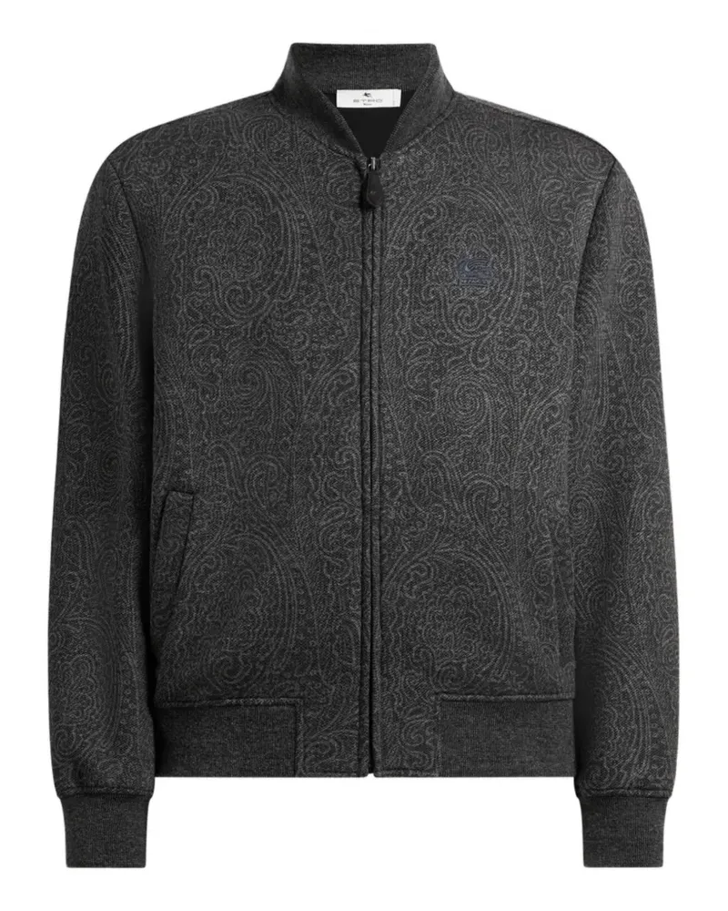 Etro Jacquard-Bomberjacke mit Arnica-Motiv - Grau Grau
