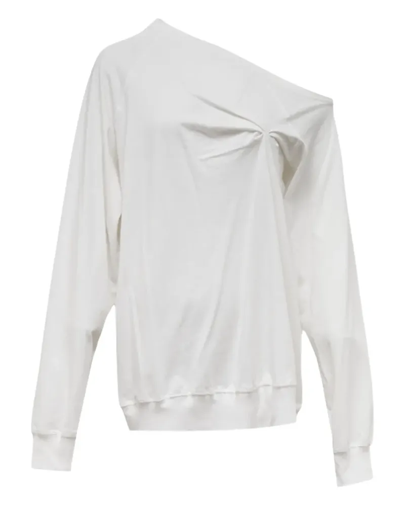 HACHE Schulterfreies T-Shirt - Weiß Weiß