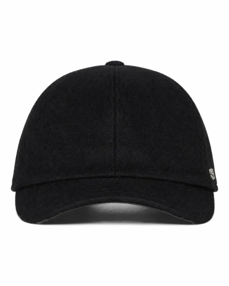 Tagliatore Denver leather-strap cap - Schwarz Schwarz