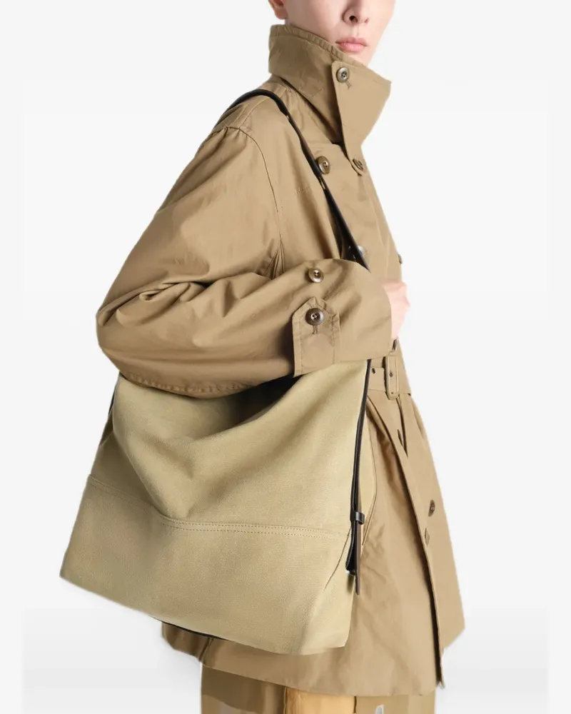 Christophe Lemaire Schultertasche mit Gürtel - Nude Nude