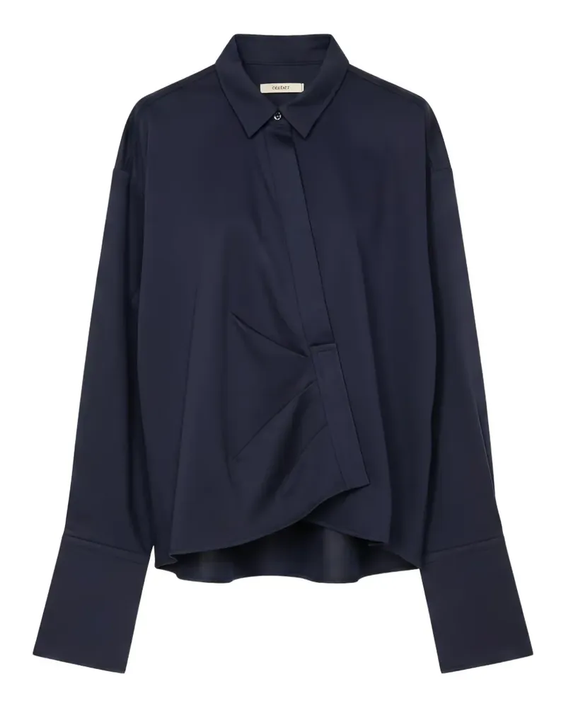 ODEEH pleated long-sleeve shirt - Blau Blau