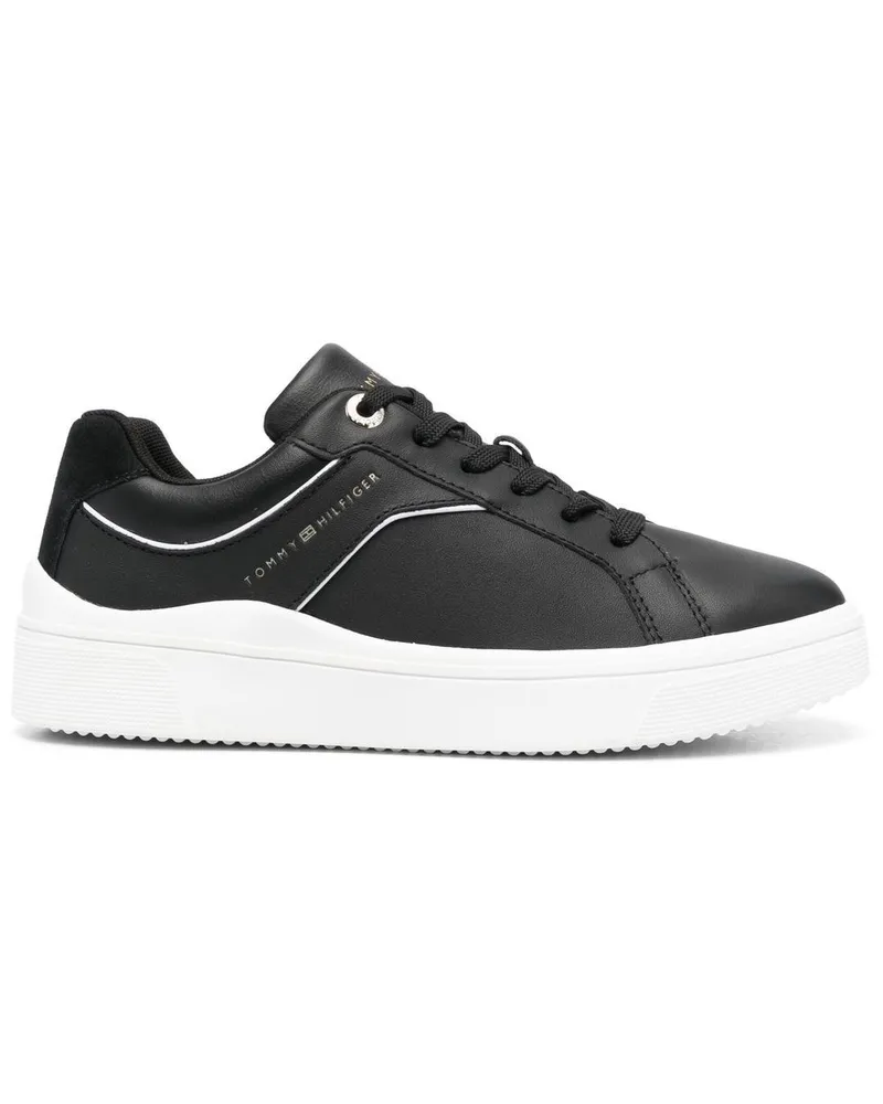 Tommy Hilfiger Sneakers mit Logo-Print - Schwarz Schwarz