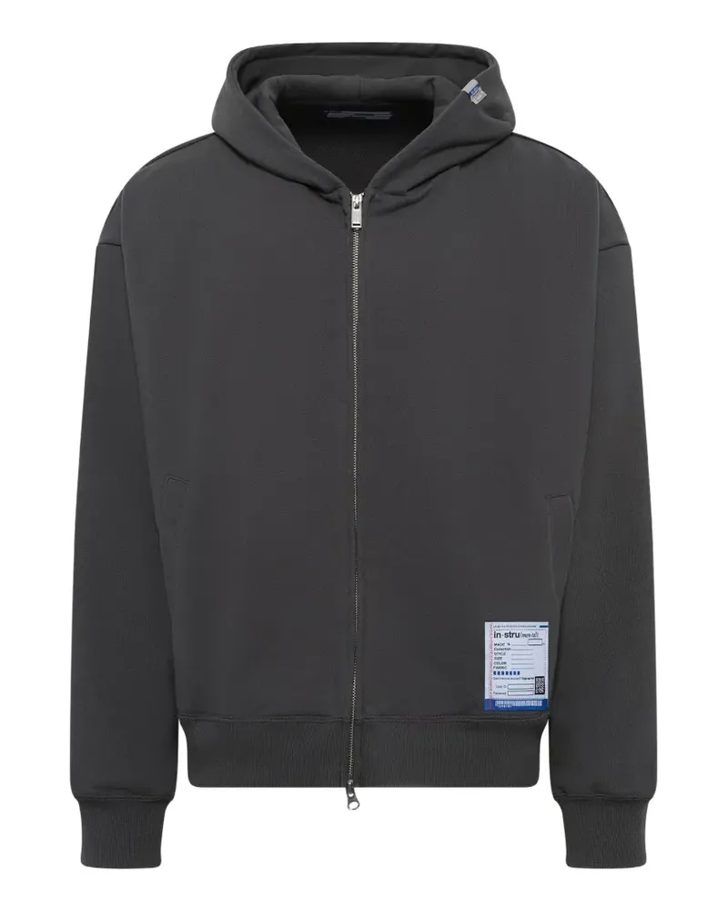 MIHARAYASUHIRO Instrumental zip-up hoodie - Grau Grau