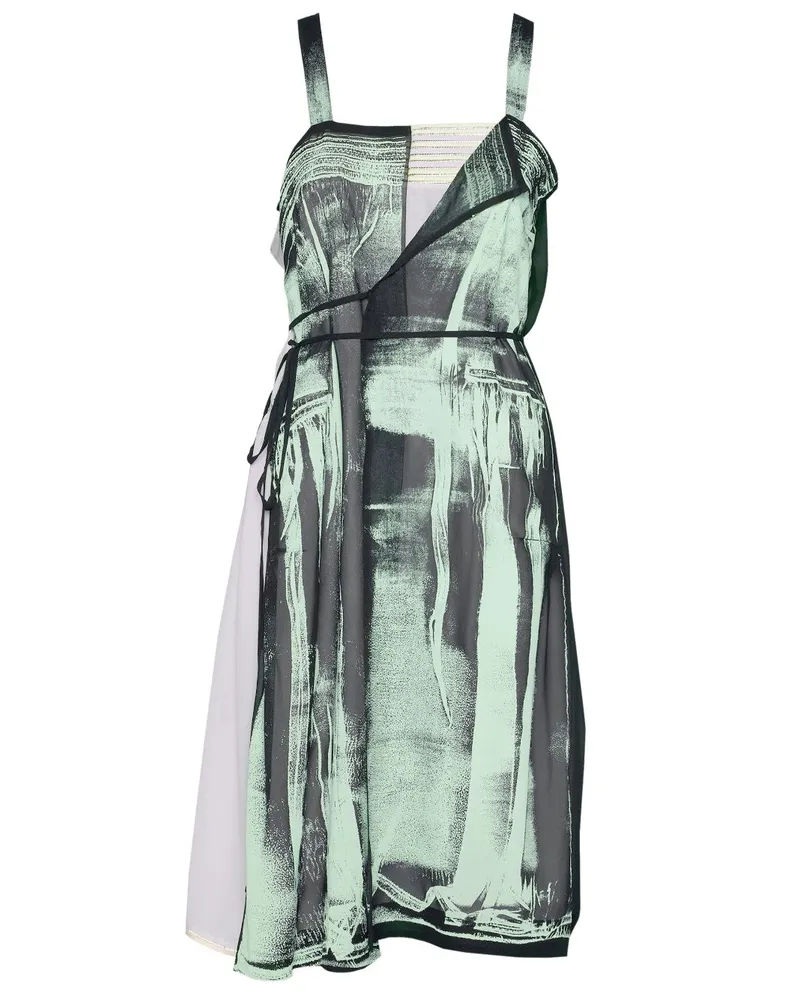 Maison Margiela Kleid aus Seide - Grün Grün