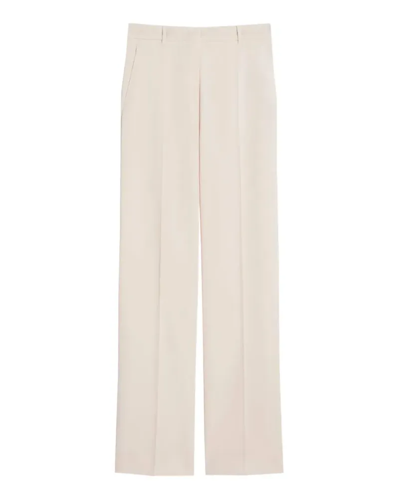 Max Mara wide-leg wool trousers - Nude Nude