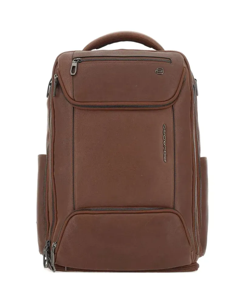 Piquadro Laptop-Rucksack mit 15,6 Zoll - Braun Braun