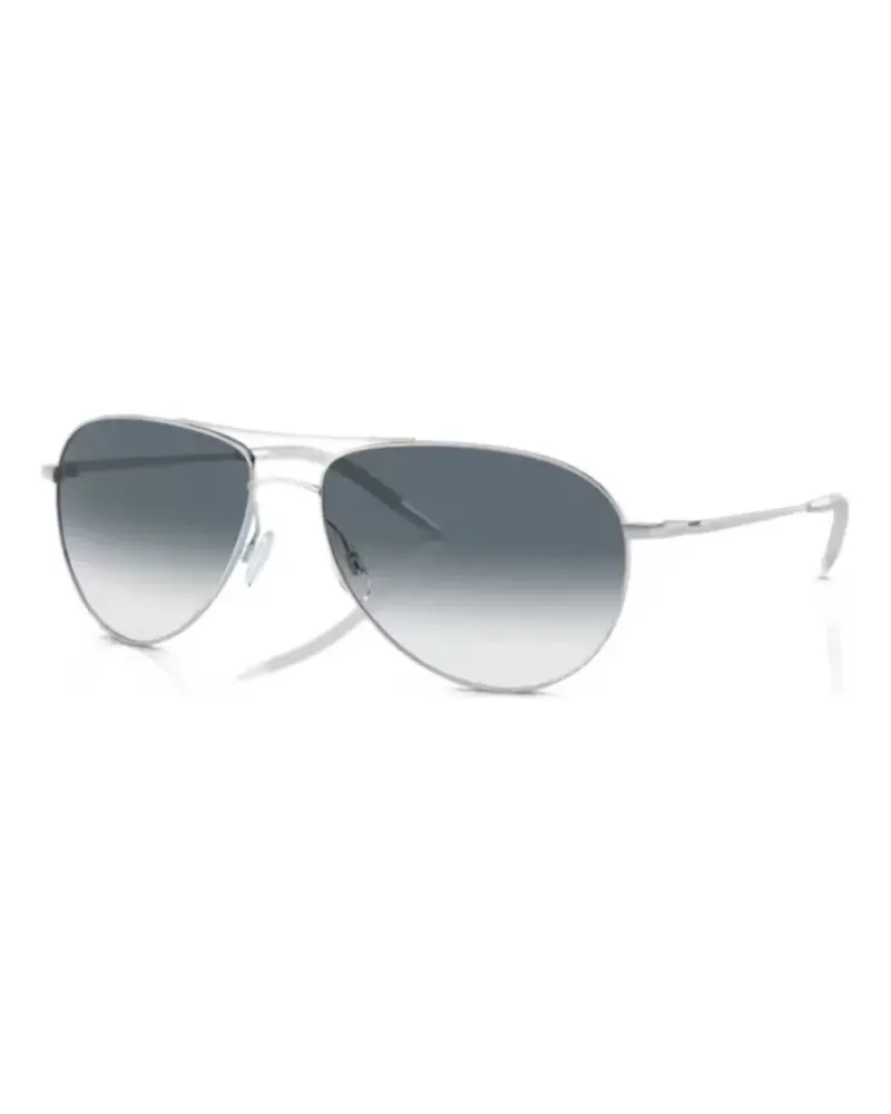 Oliver Peoples Benedict pilot-frame sunglasses - Silber Silber