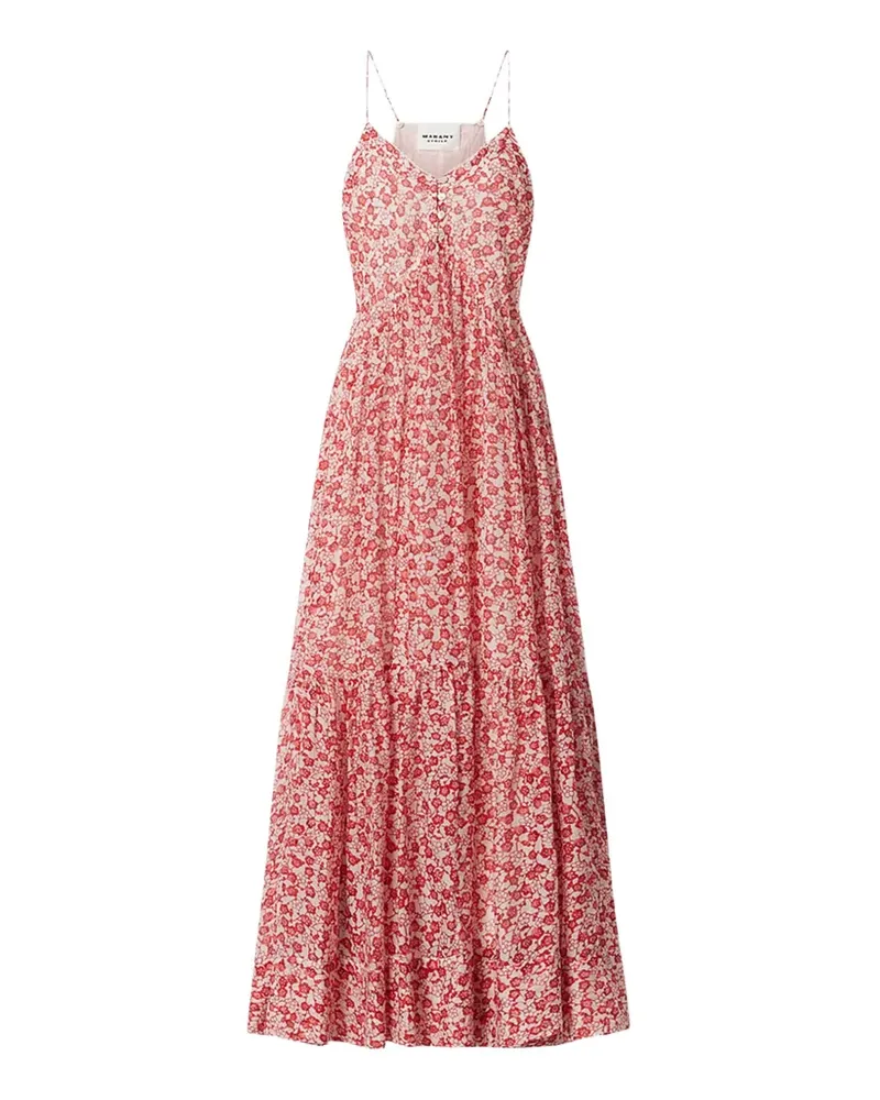 Isabel Marant Sabba Midikleid mit Blumenprint - Rot Rot