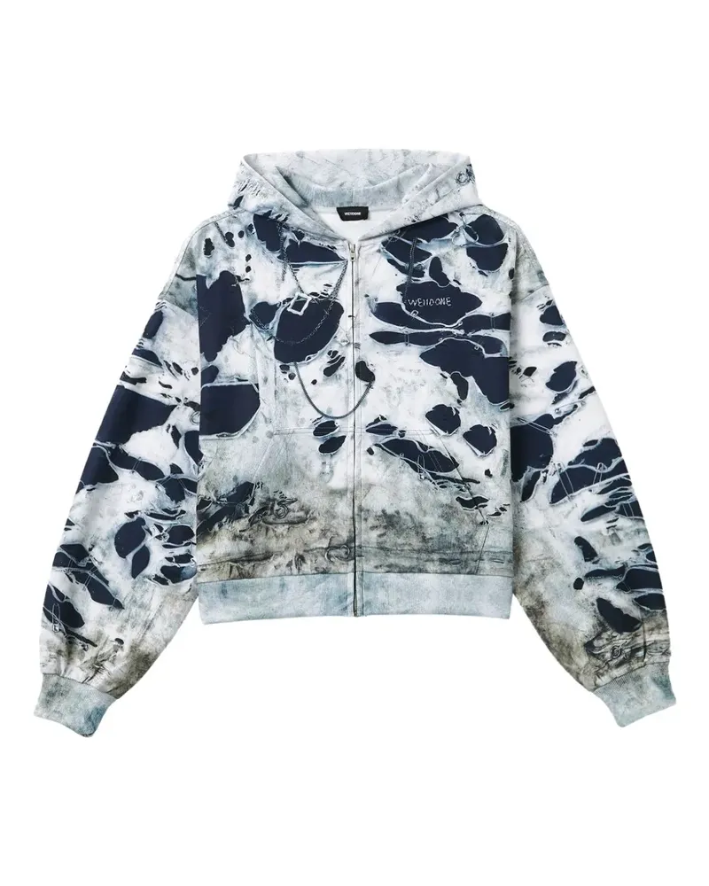 WE 11 DONE trompe l'oeil-print hoodie - Grau Grau