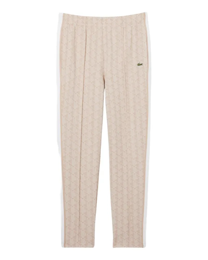 Lacoste Jacquard-Jogginghose mit Monogramm - Nude Nude